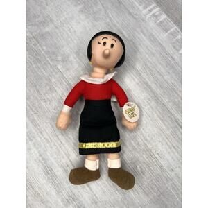 Vintage 1991 Popeye Olive Oil Hard Head Stuffed Plush Body Doll